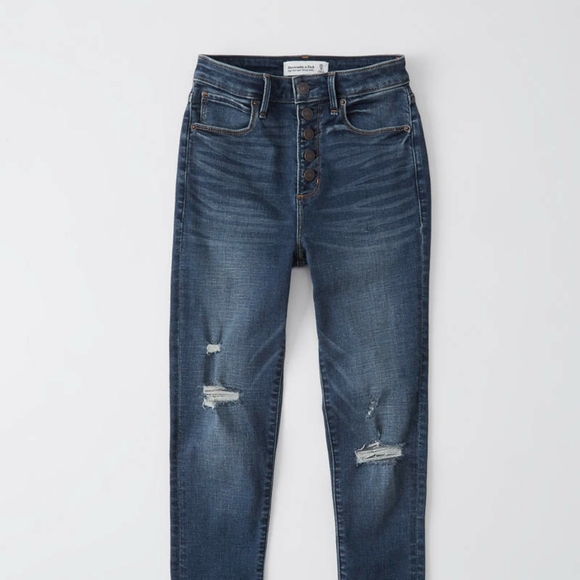 Abercrombie & Fitch | Jeans | Curve Love High Rise Super Skinny Ankle Jeans | Poshmark
